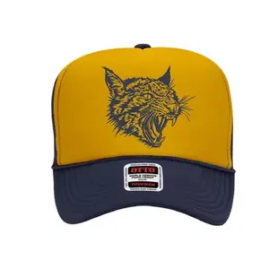Bobcat Otto Trucker Hat - Gold & Navy Blue with Bobcat Logo - Adjustable Fit