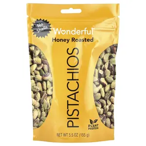 Wonderful Pistachios Honey Roasted, No Shells, 5.5 oz (155 g)