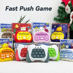 Kids Toys Fast Push Game Fidget Toys Pop It Game Toy Quick Push Game Bubble Stress Relief Toys for Kids Perfect Gift for Kids Electronic Puzzle with Lights & Music, Memory Challenge, Multiplayer Mode, Stress Relief Toy for Children Trend Game