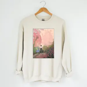 Howl's Moving Castle Sweatshirt, Howl and Sophie Shirt, Anime shirt, Harajuku Clothing Womenswear Crewneck Polyester Sweatshirt Unisex Tops Cotton