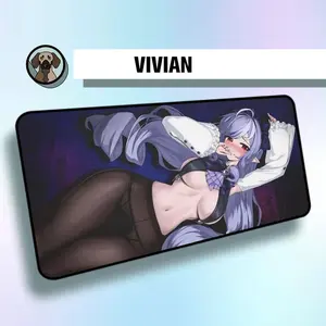 Premium Vivian Banshee Mousepad | Zenless Zone Zero Mouse pad | ZZZ Vivian Deskmat | Large Gaming Waifu Desk mat | Aesthetic Desk pad