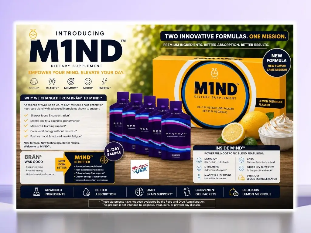 M1ND NeuroBoost 30-Pack Snap - Nootropic Supplement for Enhanced Focus, Mental Clarity, and Energy with biohack technology Healthcare Natural