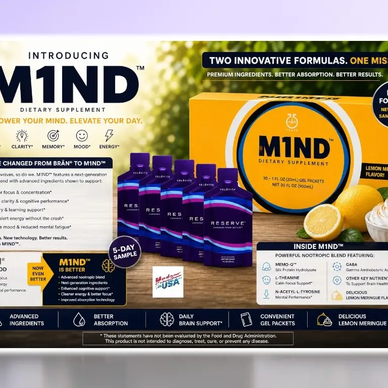 M1ND NeuroBoost 30-Pack Snap - Nootropic Supplement for Enhanced Focus, Mental Clarity, and Energy with biohack technology Healthcare Natural