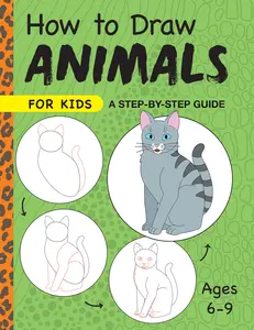 USED-How to Draw Animals for Kids: A Step by Step Guide by Rockridge Press (Paperback)