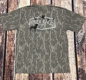 River Rags Clothing Co Mossy Oak Wash Out Tri-Blend Comfort Tee Unisex Regular Fit Soft Breathable Everyday Wear Comfortable Style