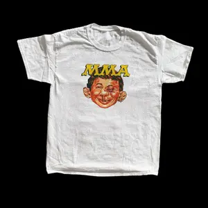 Y2K VINTAGE MAD 'MMA' MAGAZINE UNISEX WHITE T-SHIRT