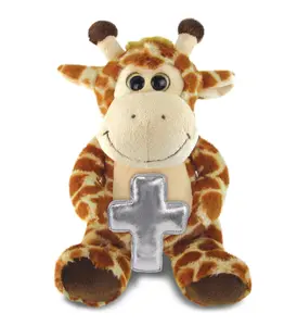 DOLLIBU Cross-Sitting Giraffe Plush Toy - Fluffy, Super-Soft Polyester Giraffe-Shaped Stuffed Toy for Kids, Fluffy Stuffed Toys, Giraffe-Shaped Stuffed Toys