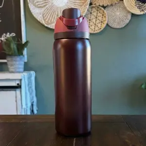 Black Cherry 32oz Water Bottle | Limited Edition Insulated Stainless Steel Bottle with Straw, BPA-Free, Reusable, Perfect for Travel and Everyday Use