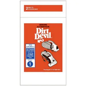 Dirt Devil 3-157260 2 Pack Hand Vacuum Belt