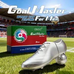 Silver World Football Shoe Men's Perfume, Exquisite Gift Box，100ML, Long-Lasting Woody Fragrance, Woody Citrus Scent, Ideal Gift for Special Occasions, Elegant Bottle Design