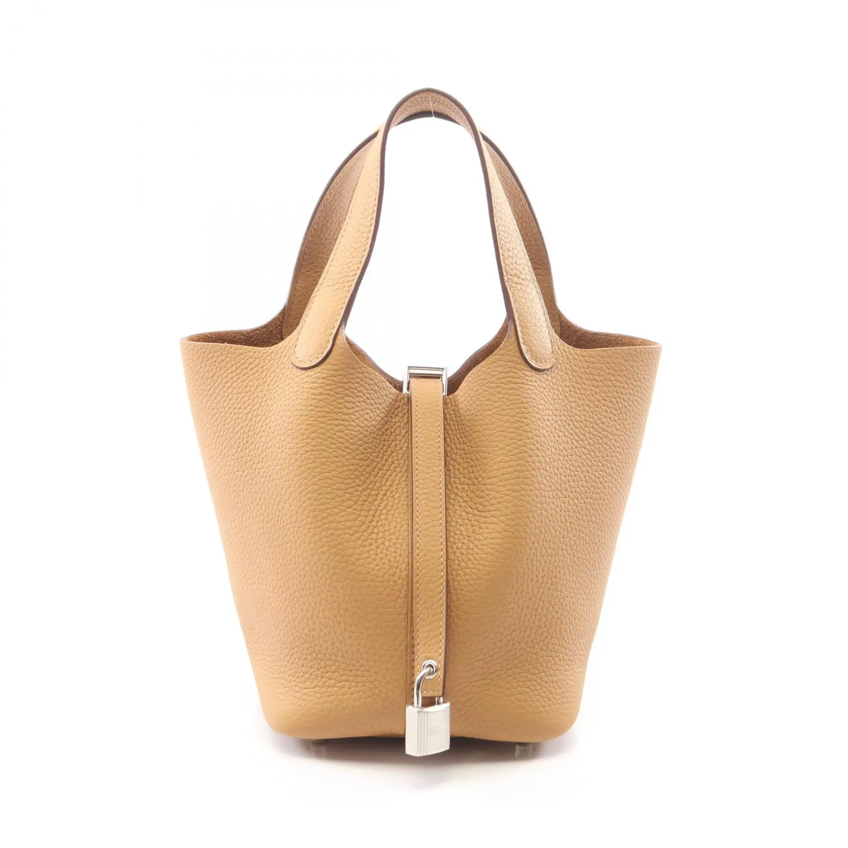 Pre-owned HERMÈS Calfskin Shoulder Bags Hermes Picotin Lock PM Taurillon Clemence Handbag