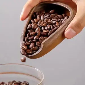 Walnut Wood Coffee Bean Dosing Cup Handcrafted Espresso Measuring Container Eco Friendly Sustainable Versatile Use Mug for Coffee Enthusiasts