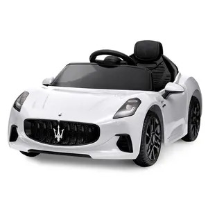 Licensed Maserati Gran Cabrio Ride On Car, 12V Electric Vehicle for Kids with Remote Control, Lights & Suspension