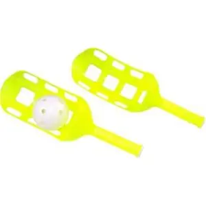 212 MAIN Hi-Lo Scoop Ball Game - Plastic Scoops, Sure Grip Design, Ball Throwing Tool for Lacrosse Practice