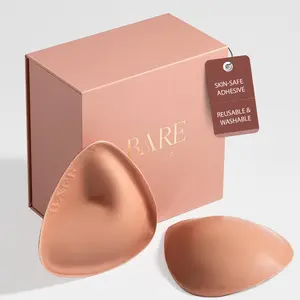 Women's V-Shape Bra Inserts, Invisible Push-Up Bra Accessories for Outfits – Max Boost Bust Enhancer, Natural Lift, Smooth Comfortable Shaper Pads