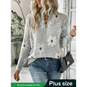 Plus Size Sweater for Women, Cozy Oversized Knitwear Perfect for Winters, Stylish and Comfortable Fashion Layering Top