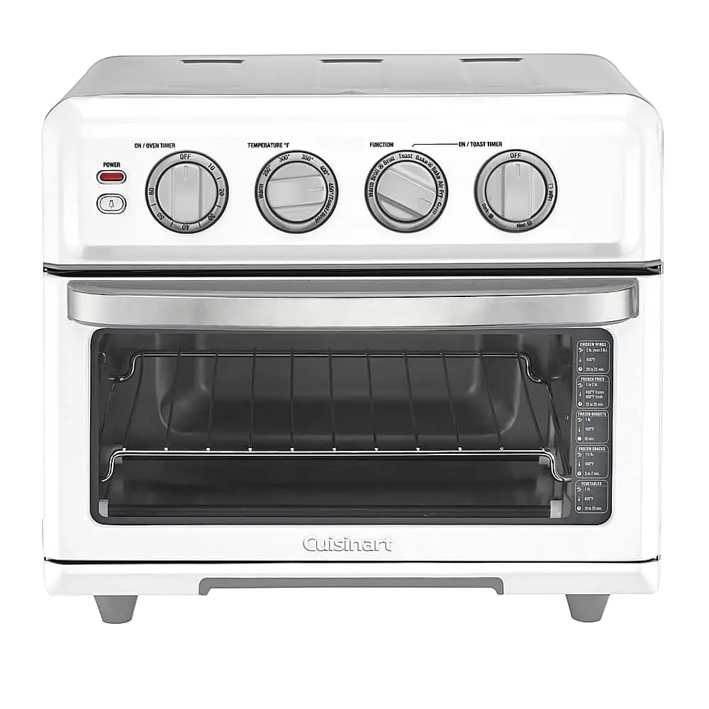 Cuisinart - Air Fryer 0.6 Cu. Ft. Toaster Oven with Grill - White Cuisinart - Air Fryer 0.6 Cu. Ft. Toaster Oven with Grill - White