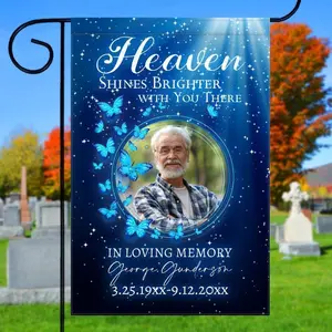 Personalized Photo Flag, Memorial Garden Flag, Flag for Outdoor, Customized Yard Decor, Custom Lawn Banner, Welcome Decoration