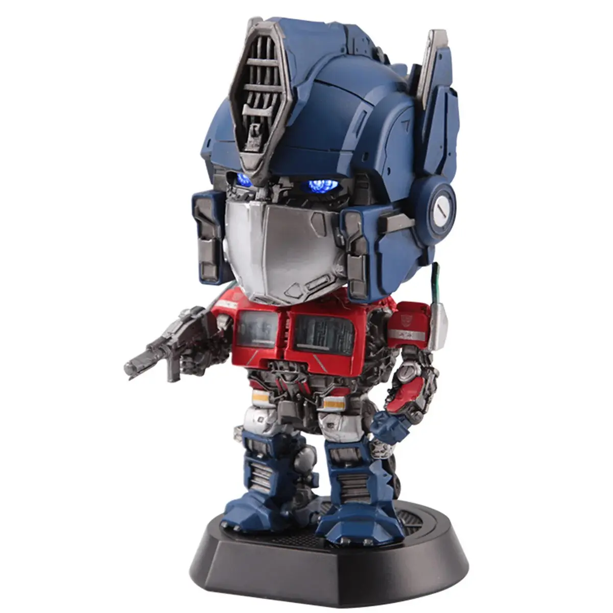 Killerbody High-End Transformers Optimus Prime Baby Figurine - Head Shake Feature, Moveable Hands, Hand-Painted, Glowing Eyes, Choking Hazard Small Parts Collectible Statue
