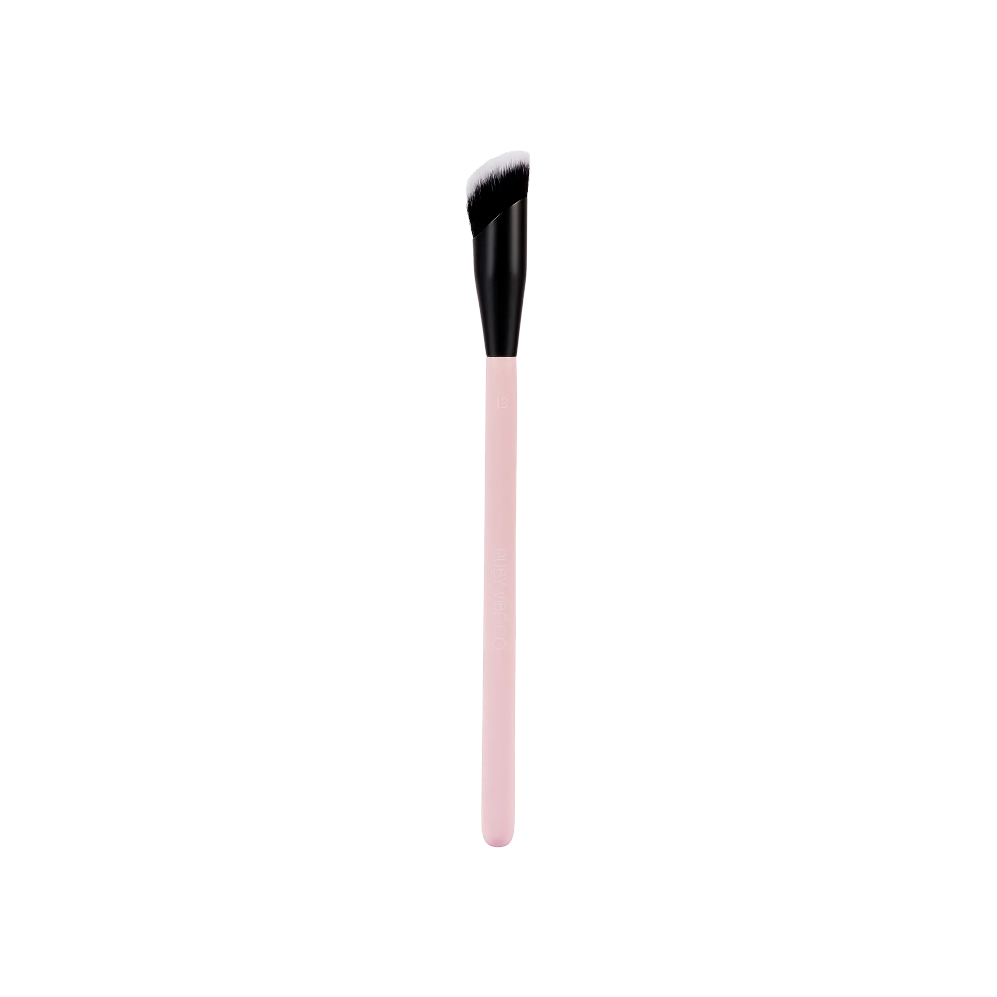 [RUBY VIBE CO] BlurFix Tri-angle Concealer Brush 009 – Angled Under-Eye & Precision Blending Brush for Small Foundation Makeup