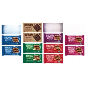 Nature's Bakery LLC Whole Wheat Fig Bars Variety Pack Ultimate Healthy Stone Ground Whole Wheat Fig Bar 14 COUNT Sampler All Natural Non GMO Snack Food Gift Box