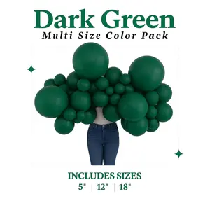 Dark Green Balloon Pack with Optional Add-Ons