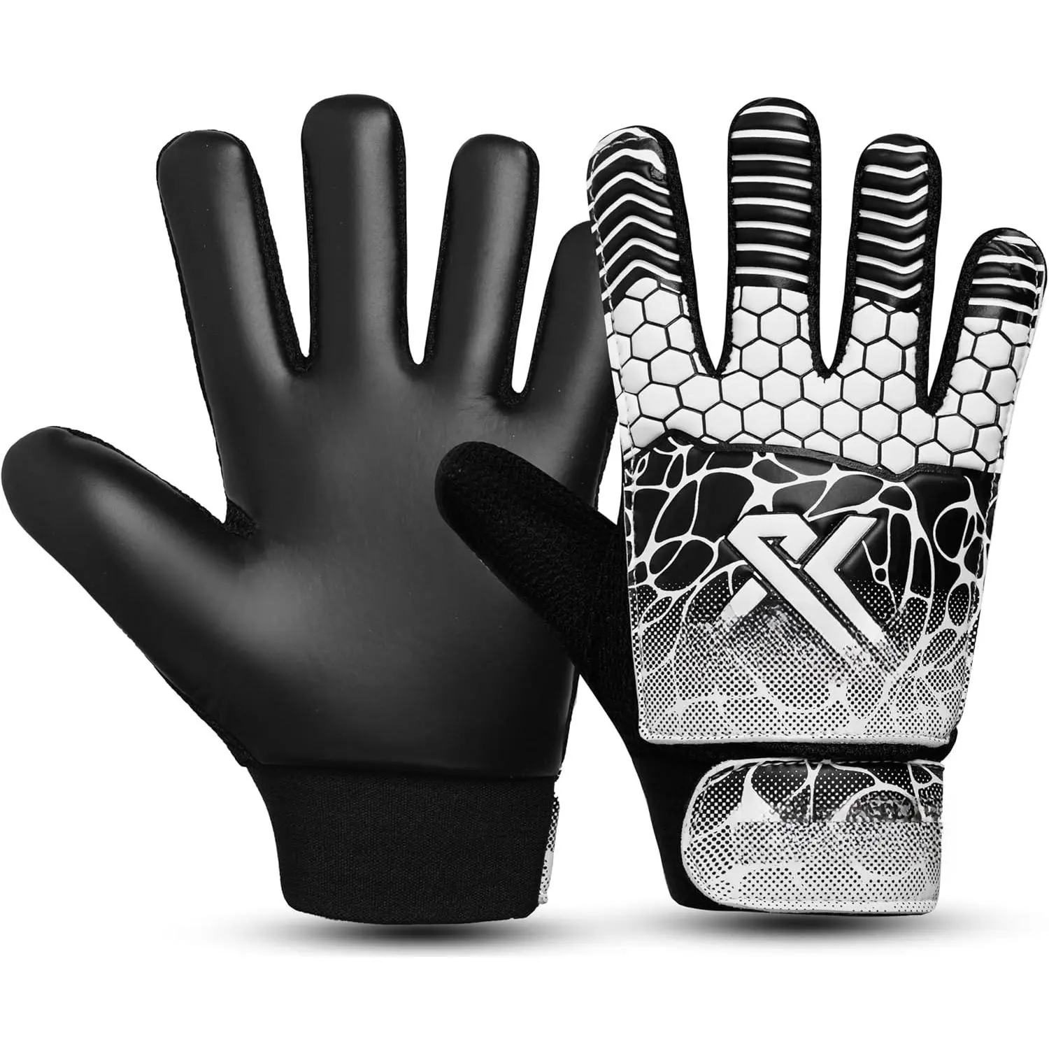Soccer Goalie Gloves Youth, Football Goalkeeper Gloves for  Boys Youth  Double Wrist Protection Along 4mm Super Grip Palm