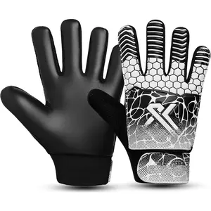 Soccer Goalie Gloves Youth, Football Goalkeeper Gloves for  Boys Youth  Double Wrist Protection Along 4mm Super Grip Palm