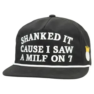 Funny Golf Hat Shanked It Cause I Saw a MILF on 7 Snapback Master Golf Cap Viral Humor Hat