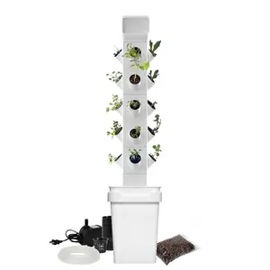 Efficient and space-saving Exotower 5 Tier 20 Plant Hydroponic Garden Tower