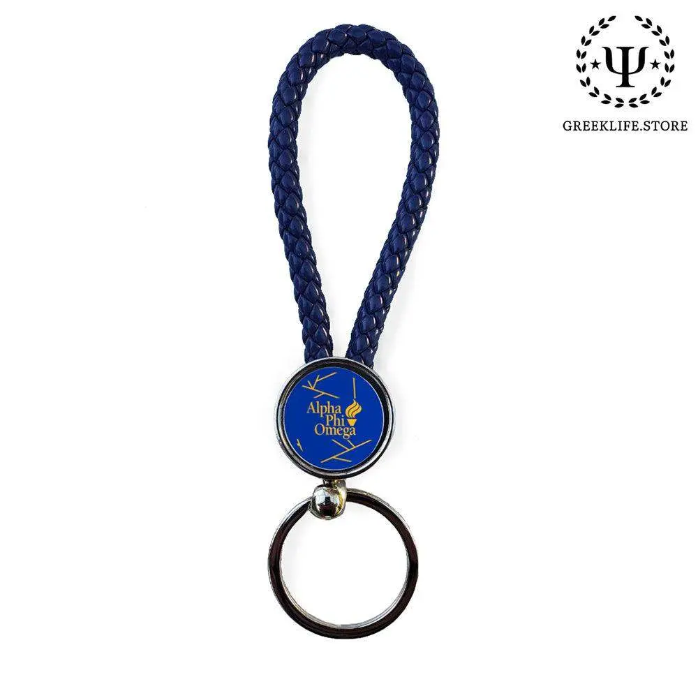 Alpha Phi Omega Keychain Round
