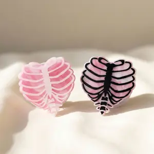 Magnetic Phone Grips Heart Rib Cage PopSocket Witchy Acrylic Kindle & Kobo Holder, eReader Stand