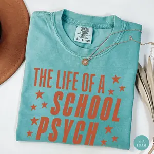 The Life of a School Psych Comfort Colors® Shirt, School Psychologist Shirt, School Psychology, Therapist Gift, Elementary School Shirt
