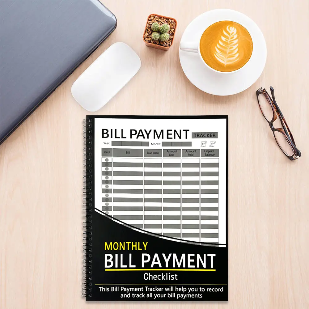 Monthly Bill Payment Tracker Notebook - Budgetplanner, Finance Checklist Organizer, Financial Management Tool (Business & Management Books, Office Stationery)