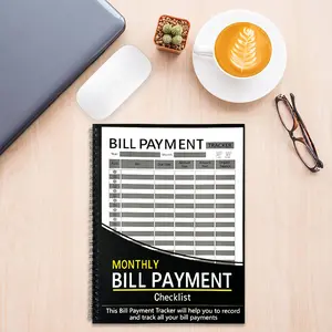 Bill Payment Tracker Monthly Bill Payment Checklist Financial Management Notebook for Tracking All Your Payments Simplify Your Finances Effortlessly Organizer