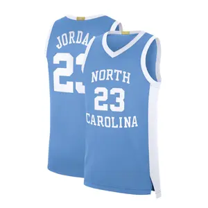 Unisex Basketball Michael Jordan Team North Carolina Tar Heels Road Replica Basketball Jersey - Carolina Blue (Full Logo)