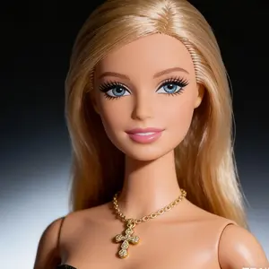 6 Piece Doll Accessories DIY Doll Necklace, Realistic Doll Jewelry Set, Perfect Gift for Doll Scene Decoration, Cute Doll Pendant