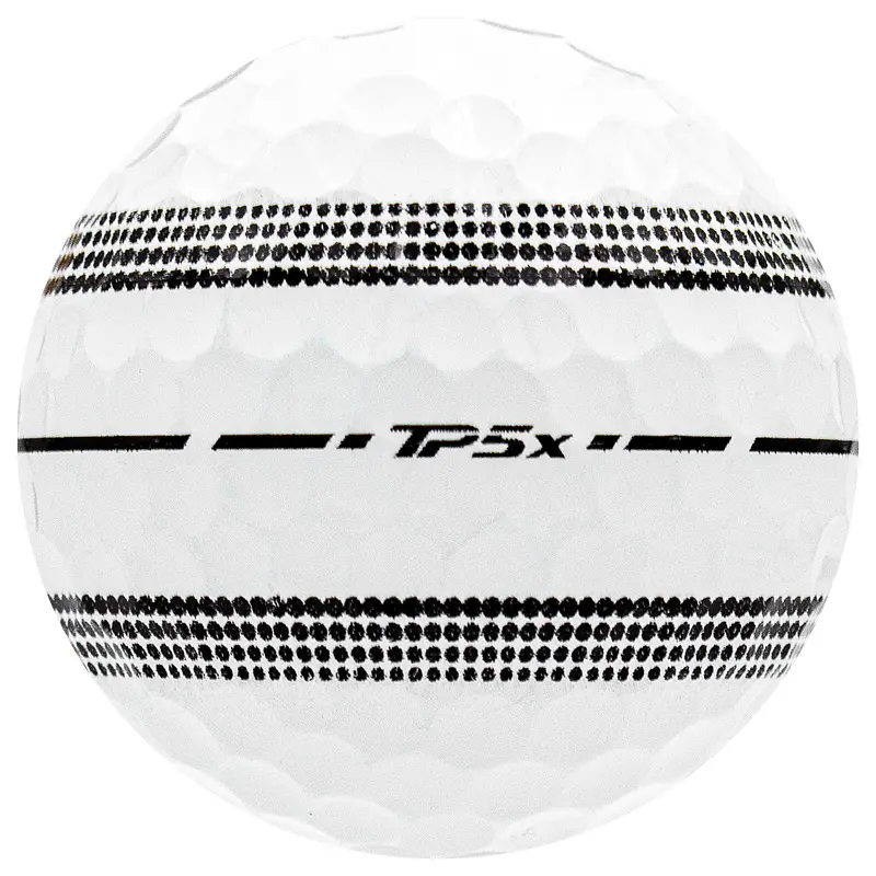 TaylorMade TP5x Golf Balls - Stripe Alignment Design, Firmer Feel, Distance+Control, Visible Look, Good Condition, 1 Dozen