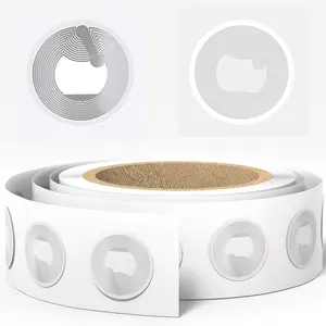 NFC Tags Sticker with NTAG215 Blank Chips NFC Stickers Adhesive Labels RFID Tags Rewritable Memory Compatible with NFC-Enabled Smartphones and Devices (Tag215-25PCS)