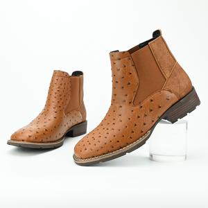 Men's Western Cowboy Boots, Square Toe Chelsea Boots And Bare Cowboy Boots, Men's Casual Retro Fashion Boots, Brown