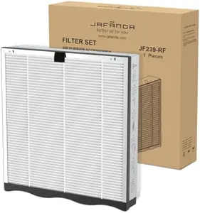 Jafanda JF239 True HEPA 13 Replacement Filter, 3-in-1 High Efficiency, Activated Carbon Removes Dust, Allergens & Odors, 1 Pack, White