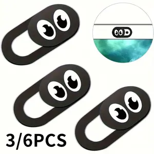 3/6Pcs Camera Privacy Cover, Strong Adhesive ABS Slider, Universal Safety Protector for Laptop Desktop Smartphone Webcam