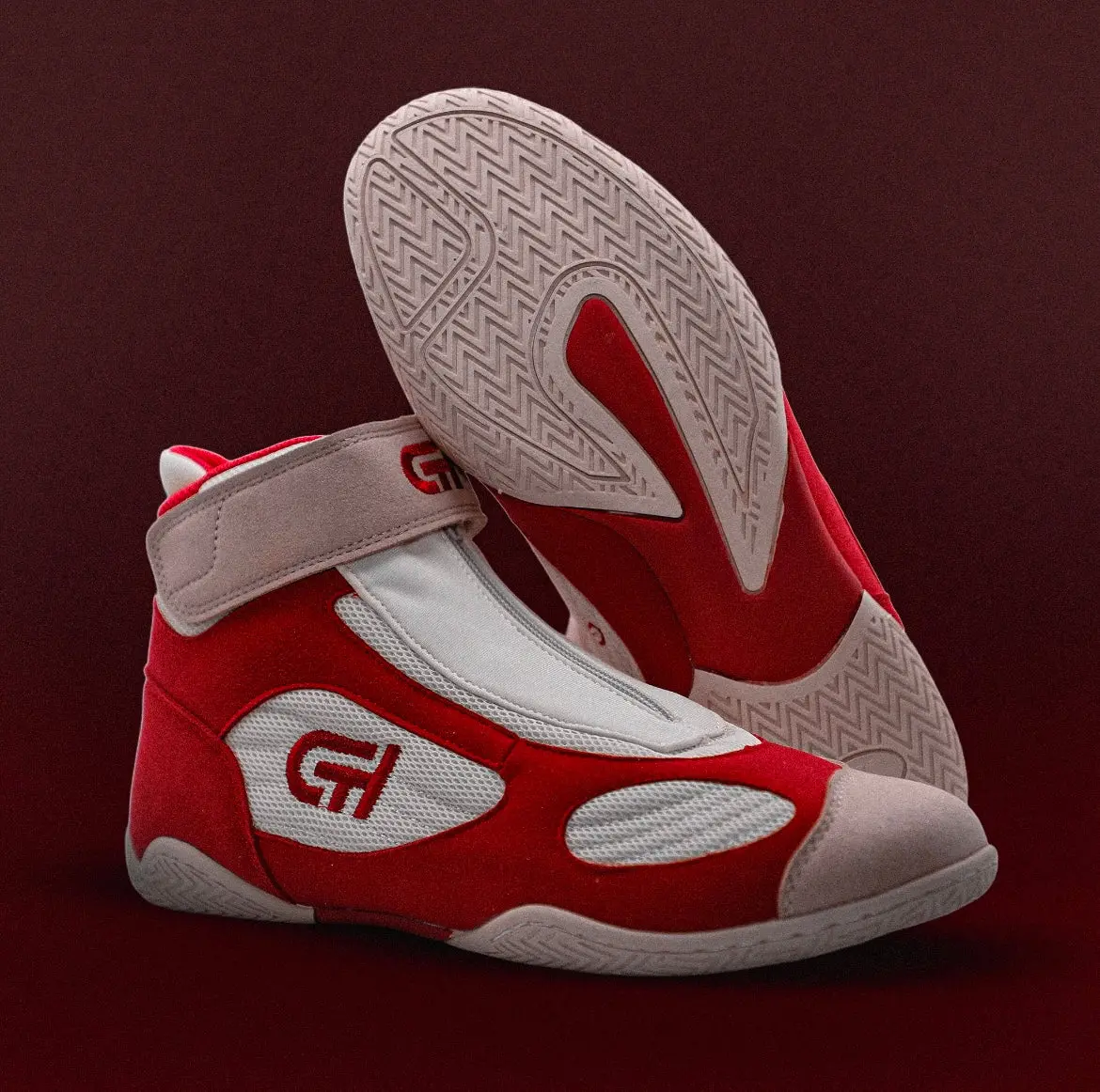 XXV Wrestling Shoe Red/White - TikTok Shop