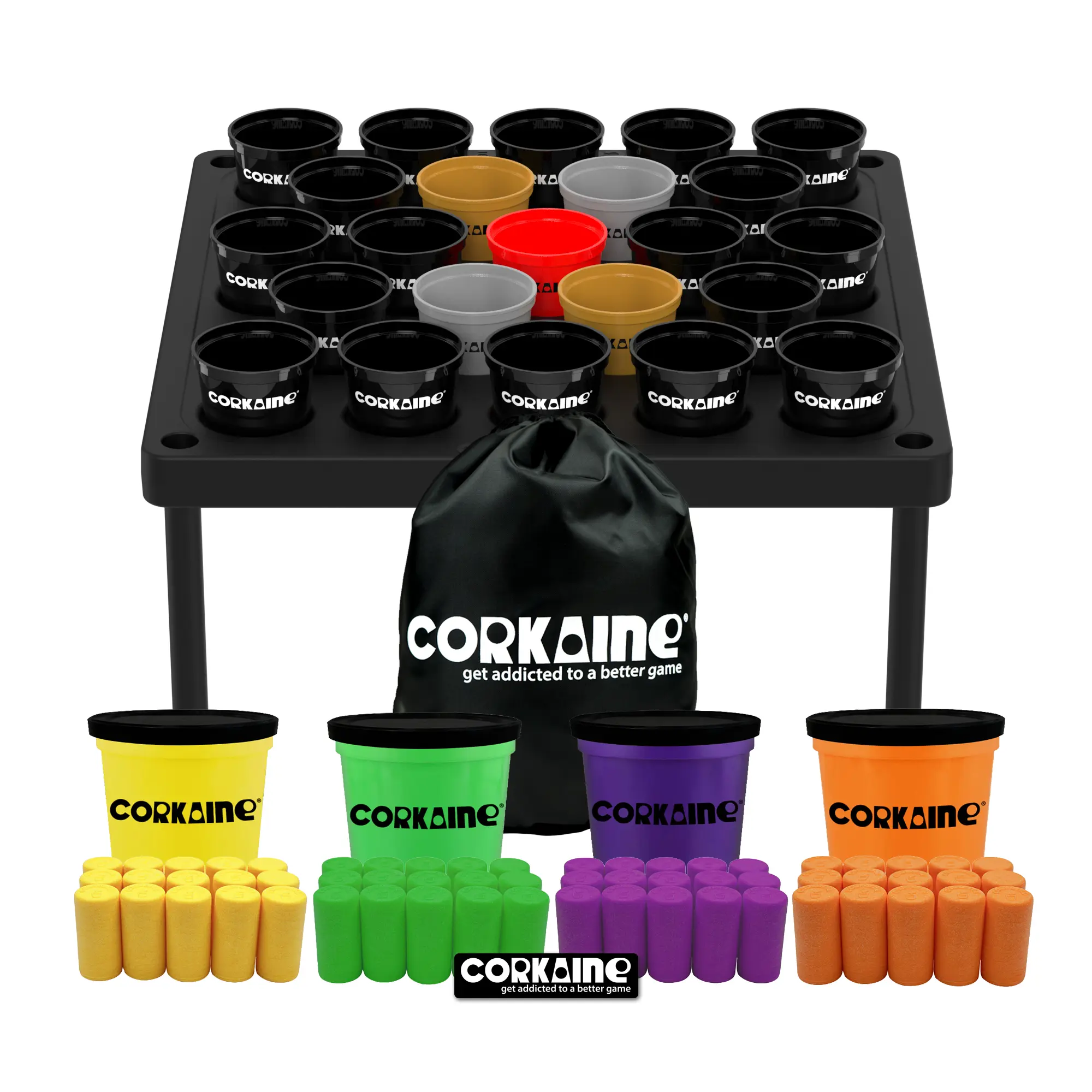 Corkaine Cork Toss Game - 2nd Edition, Indoor-Outdoor Party Game for Adults, Up to 8 Players