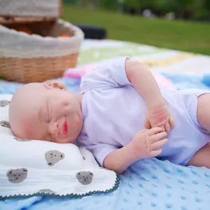 “Cutest 20” Full Body Silicone Reborn Baby – Adorable Sleeping Smile!”
