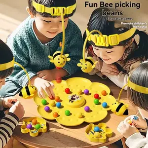 Fun Bee Magnetic Fishing Toy, Develops Focus Color Recognition, Parent-Child Interactive Desk Toy, Perfect Gift for Kids