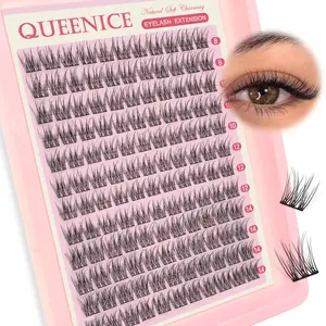 Lash Cluster Eyelashes, Individual Lashes, Diy Lash Clusters, Natural, Lightweight Anime Lashes, Ultra-Soft And Ultra-Light, Mixed Lengths, Reusable, Lash Extension for Beginners Home Or Outing Daily Life And Dates And Parties