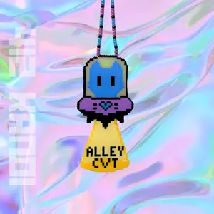 Alley CVT Glow in The Dark Perler Kandi Necklace for Raves and Festivals
