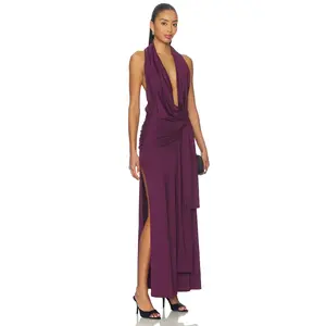 superdown SUPERDOWN Arwen Maxi Dress In Plum