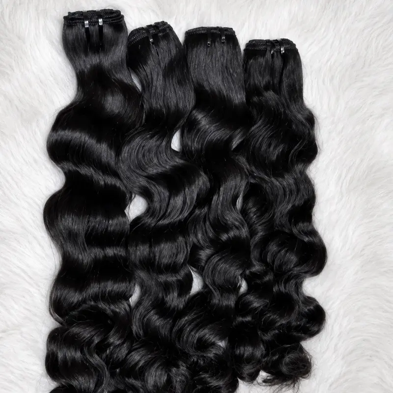 Natural Wave Human Hair Extensions, 3-Bundle Deals